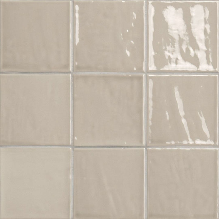 Terranello Dune 4" x 4" Glossy Kitchen & Bathroom Tile