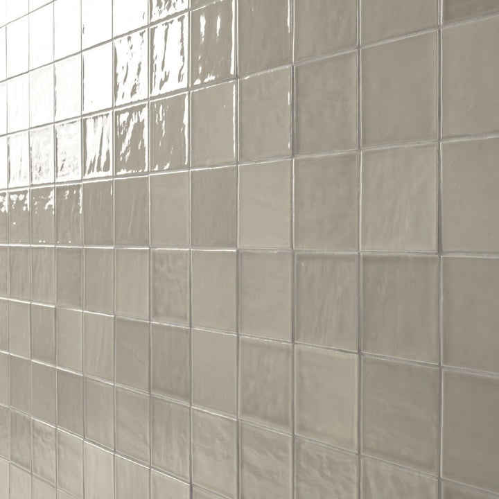 Terranello Dune 4" x 4" Glossy Kitchen & Bathroom Tile