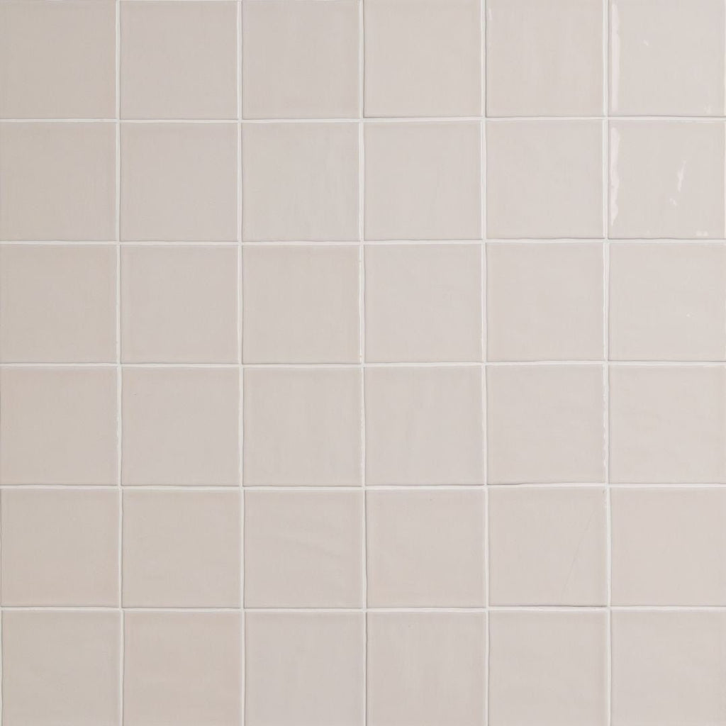 Terranello Ivory 4" x 4" Glossy Kitchen & Bathroom Tile