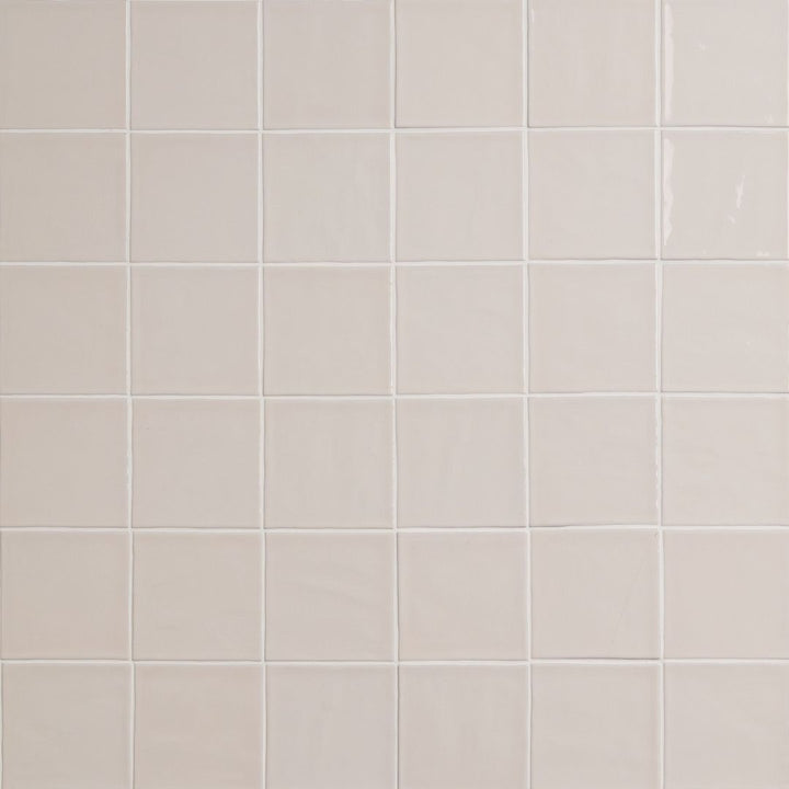 Terranello Ivory 4" x 4" Glossy Kitchen & Bathroom Tile