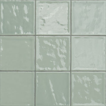 Terranello Olive 4" x 4" Glossy Kitchen & Bathroom Tile