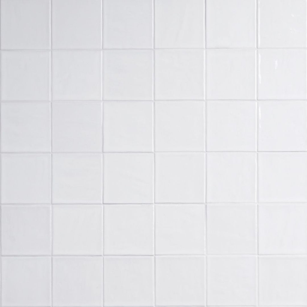 Terranello Pearl 4" x 4" Glossy Kitchen & Bathroom Tile