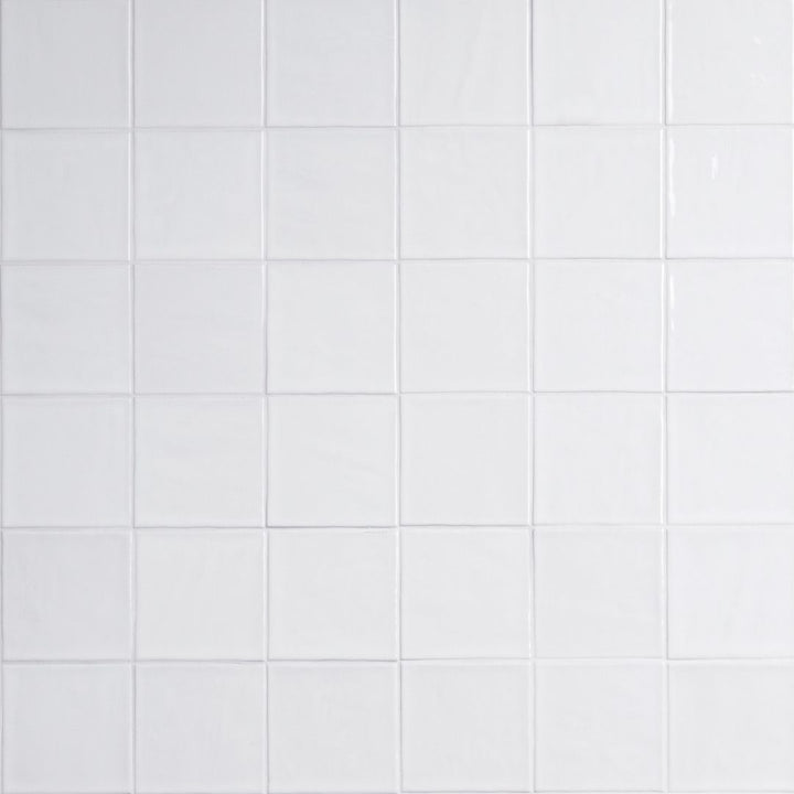 Terranello Pearl 4" x 4" Glossy Kitchen & Bathroom Tile