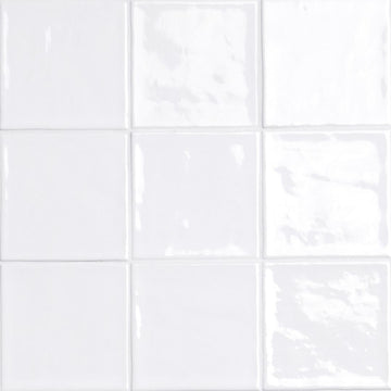 Terranello Pearl 4" x 4" Glossy Kitchen & Bathroom Tile