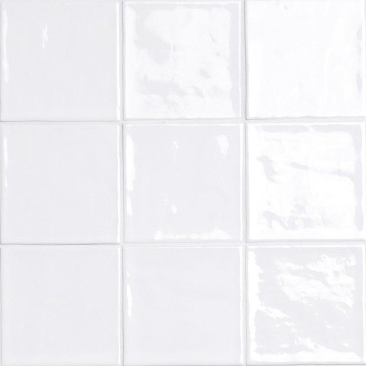 Terranello Pearl 4" x 4" Glossy Kitchen & Bathroom Tile