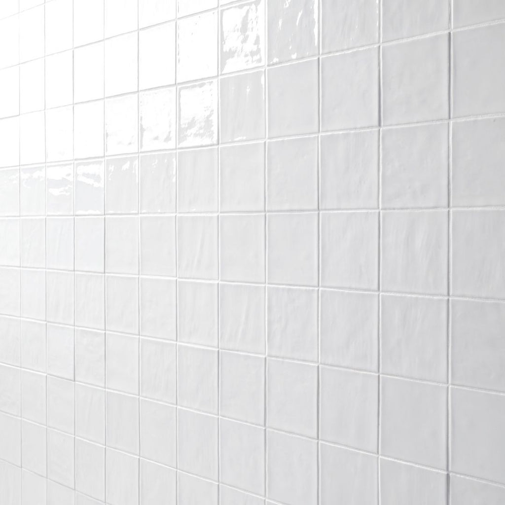 Terranello Pearl 4" x 4" Glossy Kitchen & Bathroom Tile