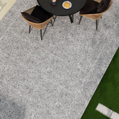 Terrazo Gris, 24" x 24" | 2CM Porcelain Pool Paver by MSI