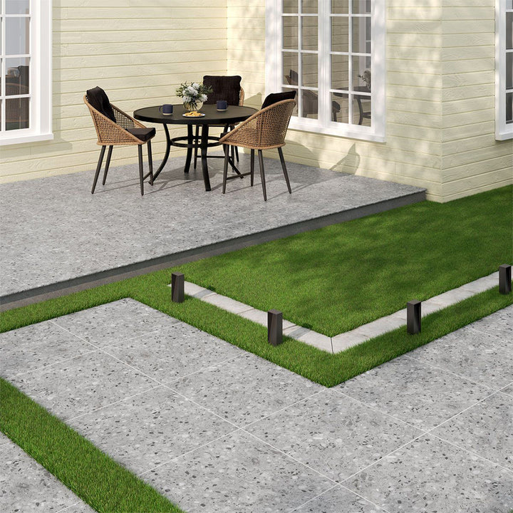 Terrazo Gris, 24" x 24" | 2CM Porcelain Pool Paver by MSI