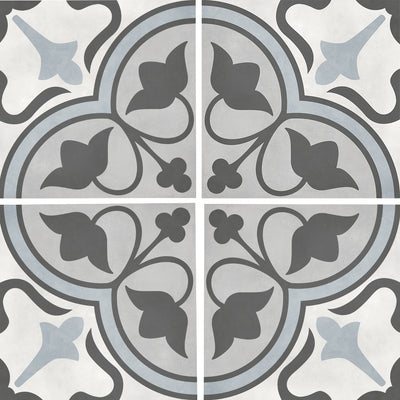 Tide Clover, 8" x 8" Porcelain Tile | ANAFORMTIDECLOV | IWT