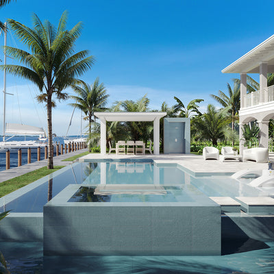 Tiderock Blue, 6" x 24" Porcelain Tile | Shop Pool Tile