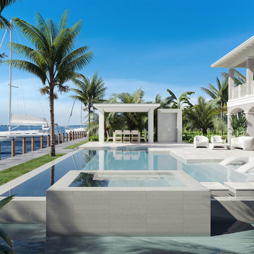 Tiderock Gray, 3" x 24" Porcelain Tile | Shop Pool Tile