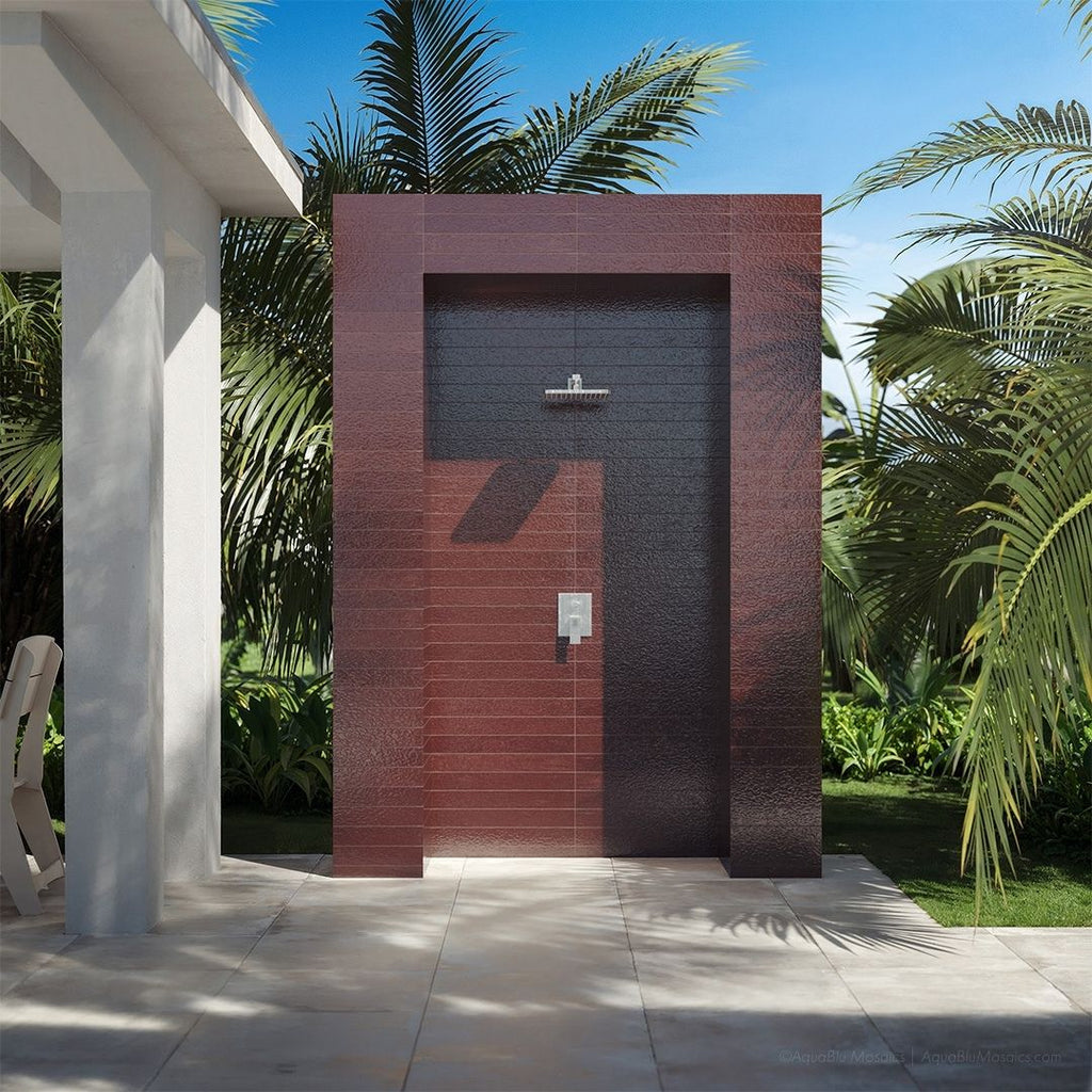 Tiderock Crimson, 3" x 24" Porcelain Tile | Shop Pool Tile