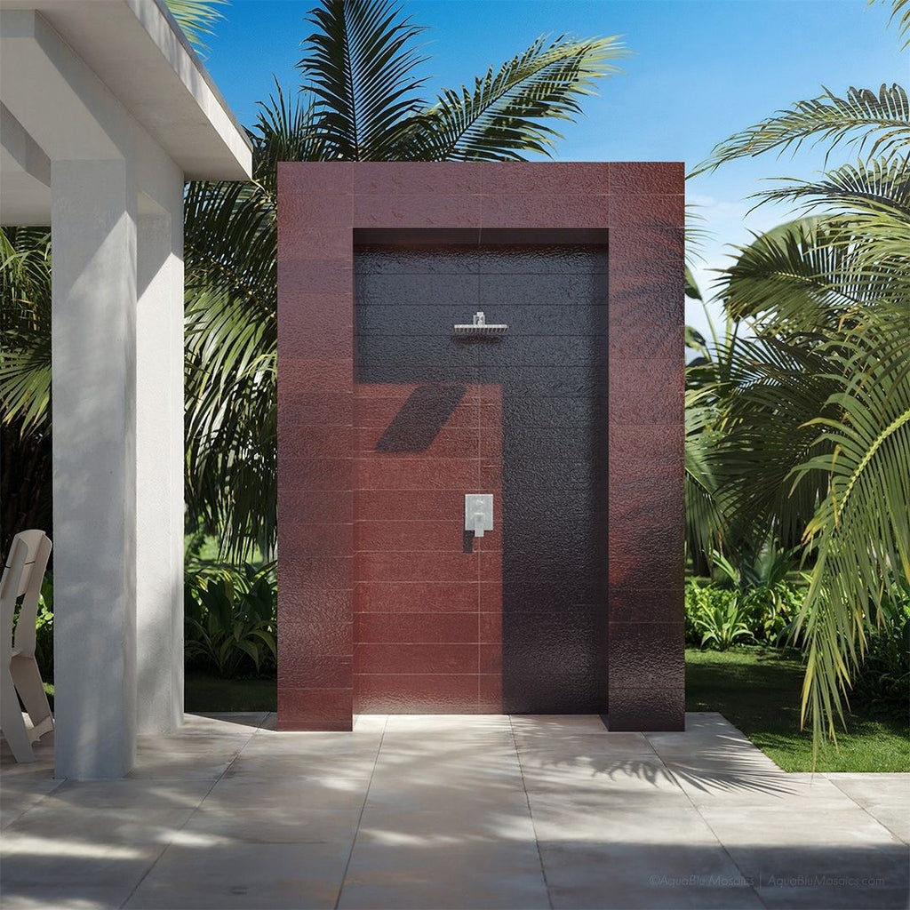 Tiderock Crimson, 6" x 24" Porcelain Tile | Shop Pool Tile