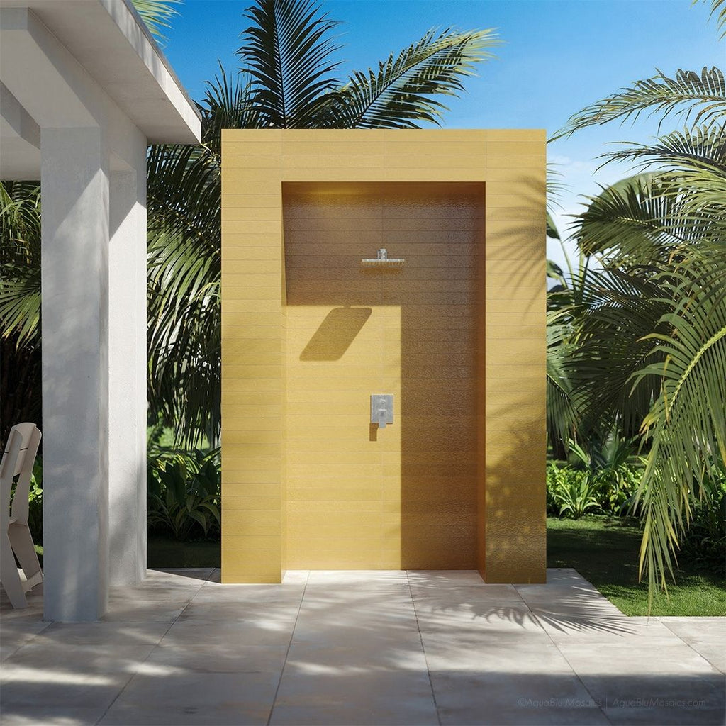 Tiderock Gold, 3" x 24" Porcelain Tile | Shop Pool Tile