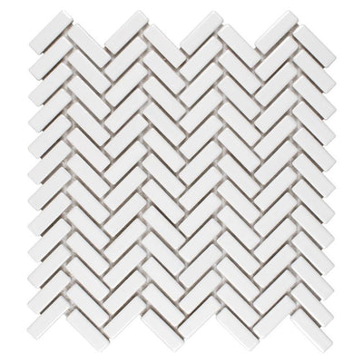 Tilt Plaster, Herringbone | Anthology Ceramic Backsplash Tile