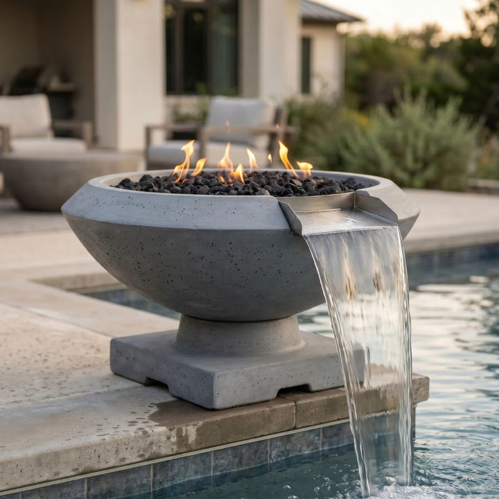 Prism Hardscapes Toscana Fire/Water Bowl Gas Fire Feature