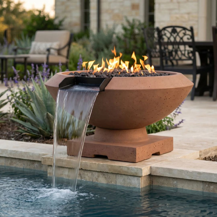 Prism Hardscapes Toscana Fire/Water Bowl Gas Fire Feature