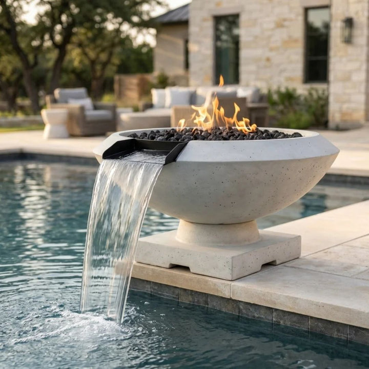 Prism Hardscapes Toscana Fire/Water Bowl Gas Fire Feature