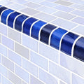 Deep Sea, Trim 1" x 2" - Glass Tile