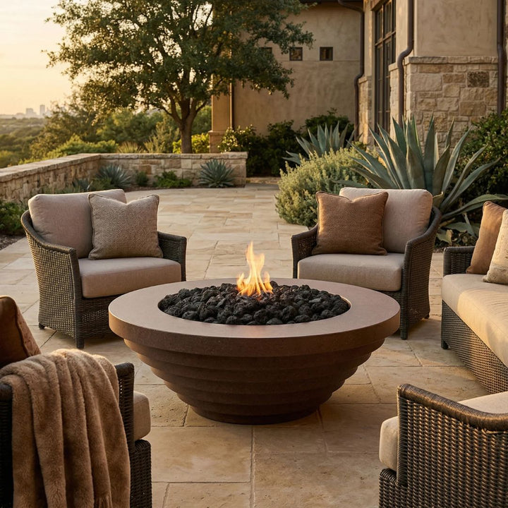 Prism Hardscapes Triton Fire Bowl | Outdoor Gas Fire Pit