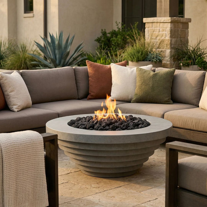 Prism Hardscapes Triton Fire Bowl | Outdoor Gas Fire Pit