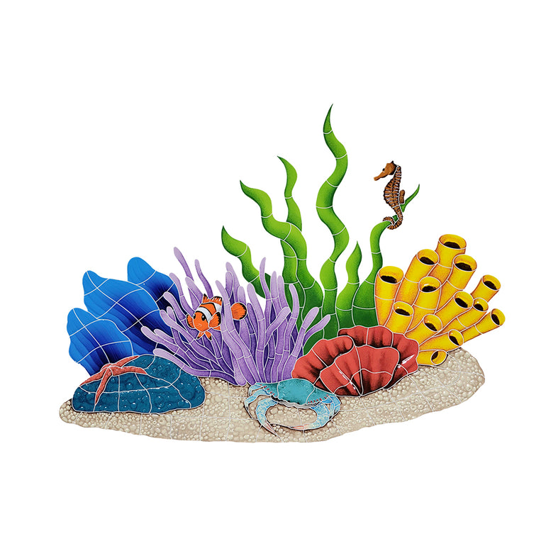 Tropical Reef | RETROM | Pool Mosaic by Artistry in Mosaics