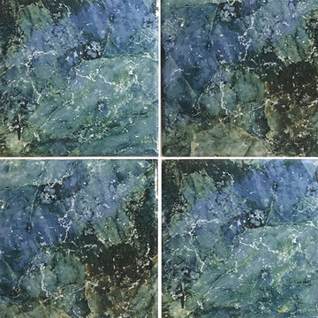 Tropicana Blue, 6" x 6" Tile | LYRA-683 | Fujiwa Porcelain Pool Tile