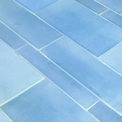 Tumbled Blue, Mixed Glass Tile | Artistry in Mosaics Pool Tile