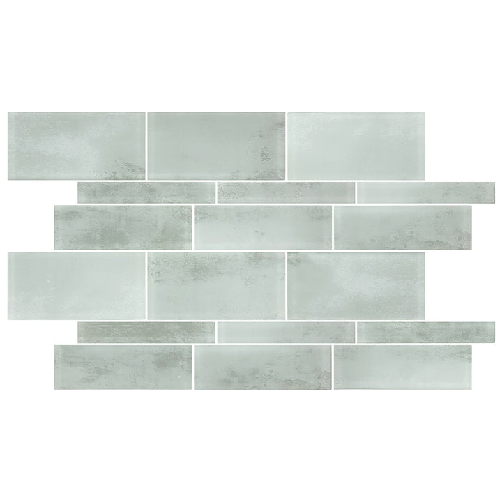 Tumbled Gray, Mixed Glass Tile | Artistry in Mosaics Pool Tile