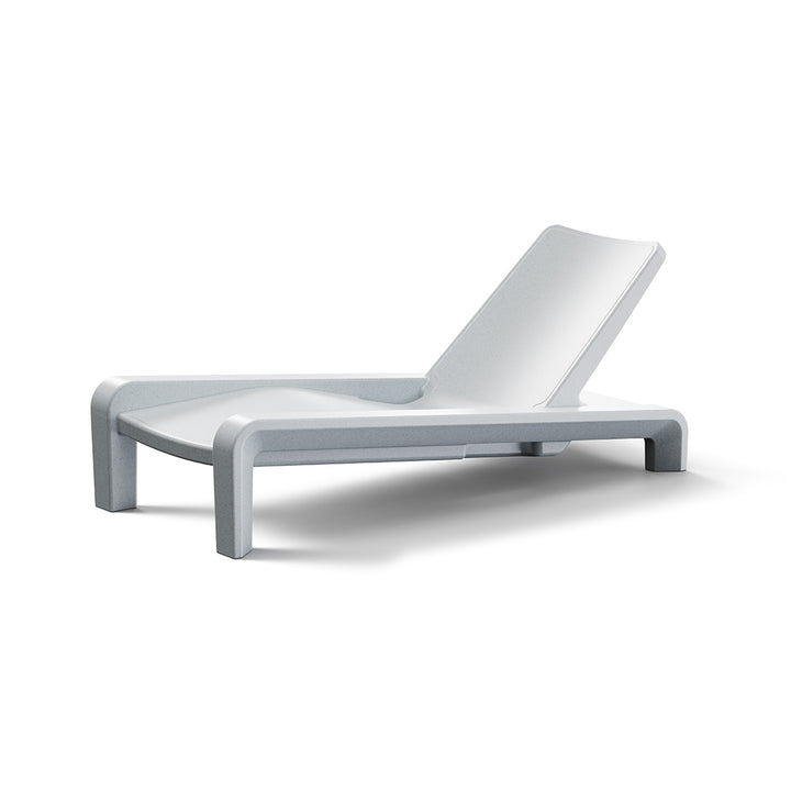 Tupelo Goods Deck Chaise Lounger | Pool and Patio Furniture - Concrete Gray