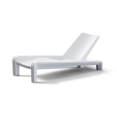 Tupelo Goods Deck Chaise Lounger | Pool and Patio Furniture - White