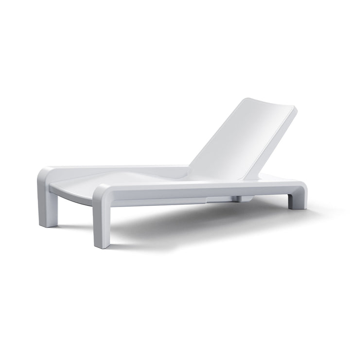 Tupelo Goods Deck Chaise Lounger | Pool and Patio Furniture - White