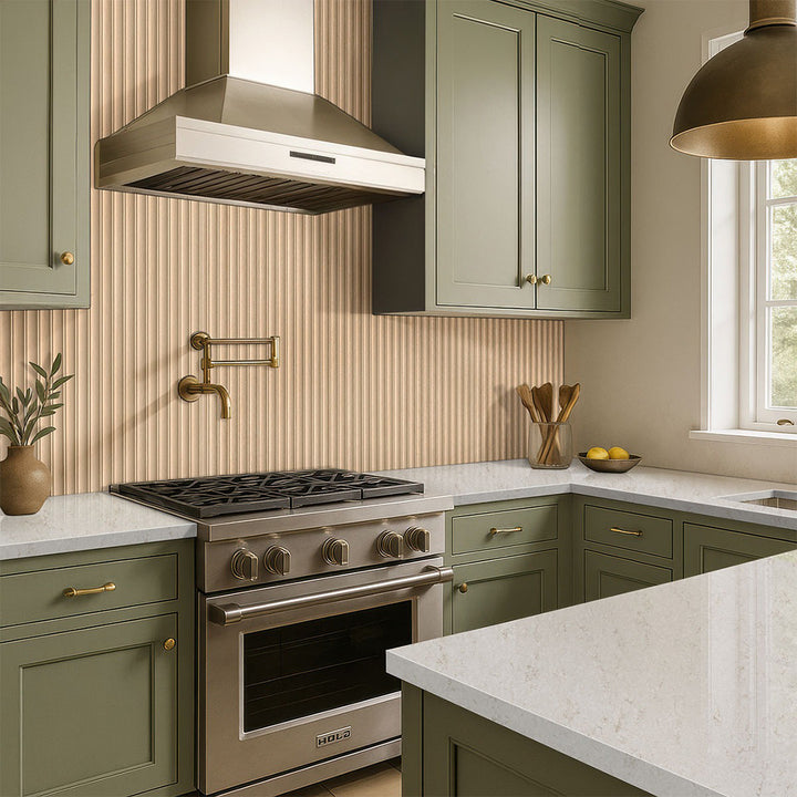 Urbanslat Fluted Ceramic Tile for Kitchen & Bathroom Walls by MSI