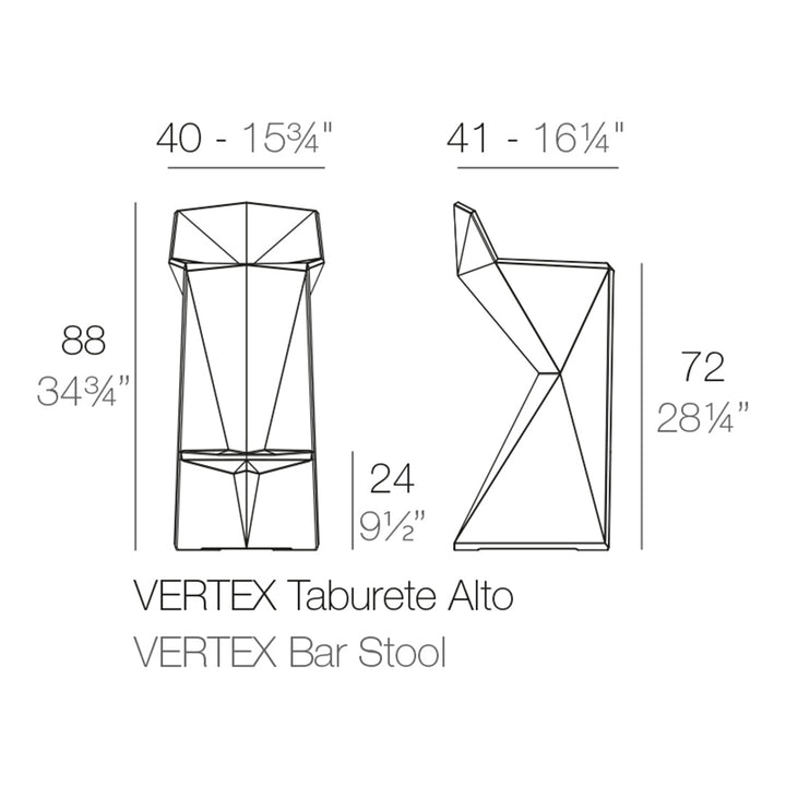 Vertex Bar Stool | Modern Patio Furniture
