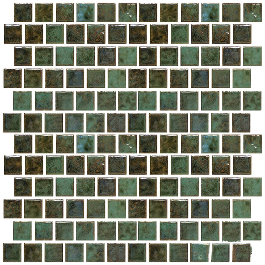 JOYA-101 - Fujiwa Verde, 1" x 1" - Porcelain Pool Tile