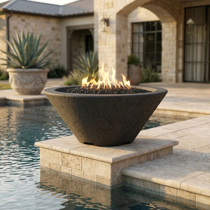 Prism Hardscapes Verona Fire Bowl Gas Fire Feature