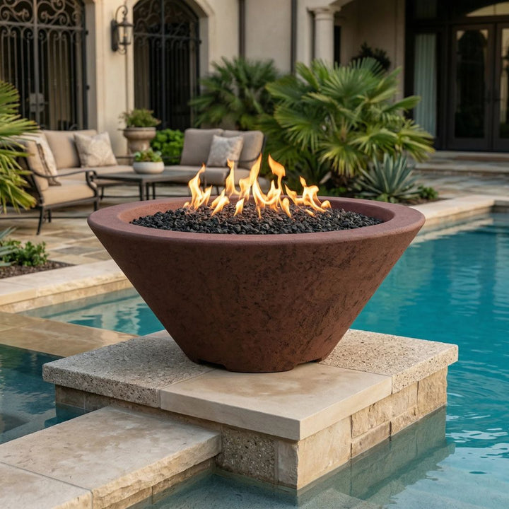 Prism Hardscapes Verona Fire Bowl Gas Fire Feature