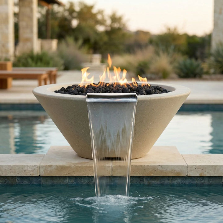 Prism Hardscapes Verona Fire/Water Bowl Gas Fire Feature