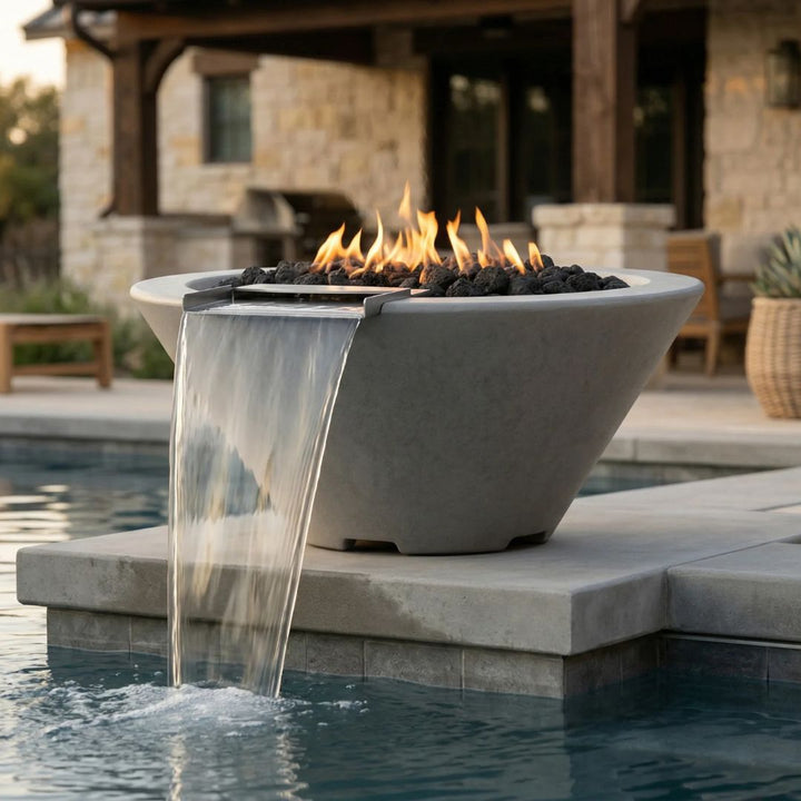 Prism Hardscapes Verona Fire/Water Bowl Gas Fire Feature