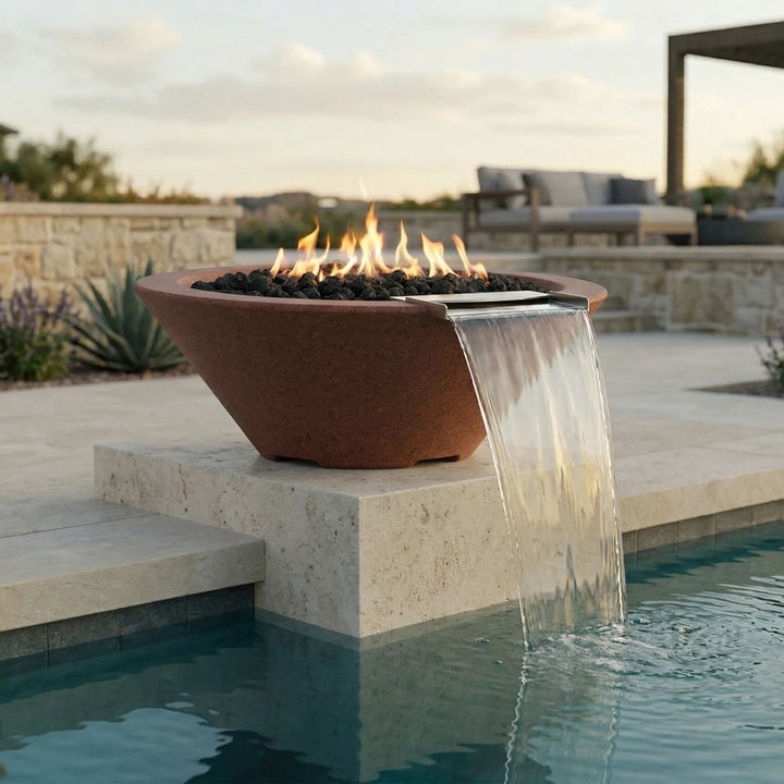 Prism Hardscapes Verona Fire/Water Bowl Gas Fire Feature