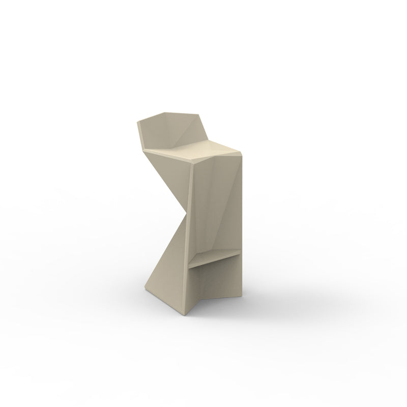 Vertex Bar Stool by Vondom | Outdoor Patio Furniture | 51030-ECRU