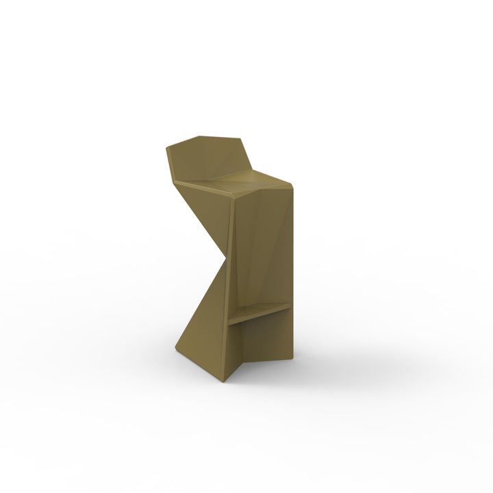 Vertex Bar Stool by Vondom | Outdoor Patio Furniture | 51030-KHAKI