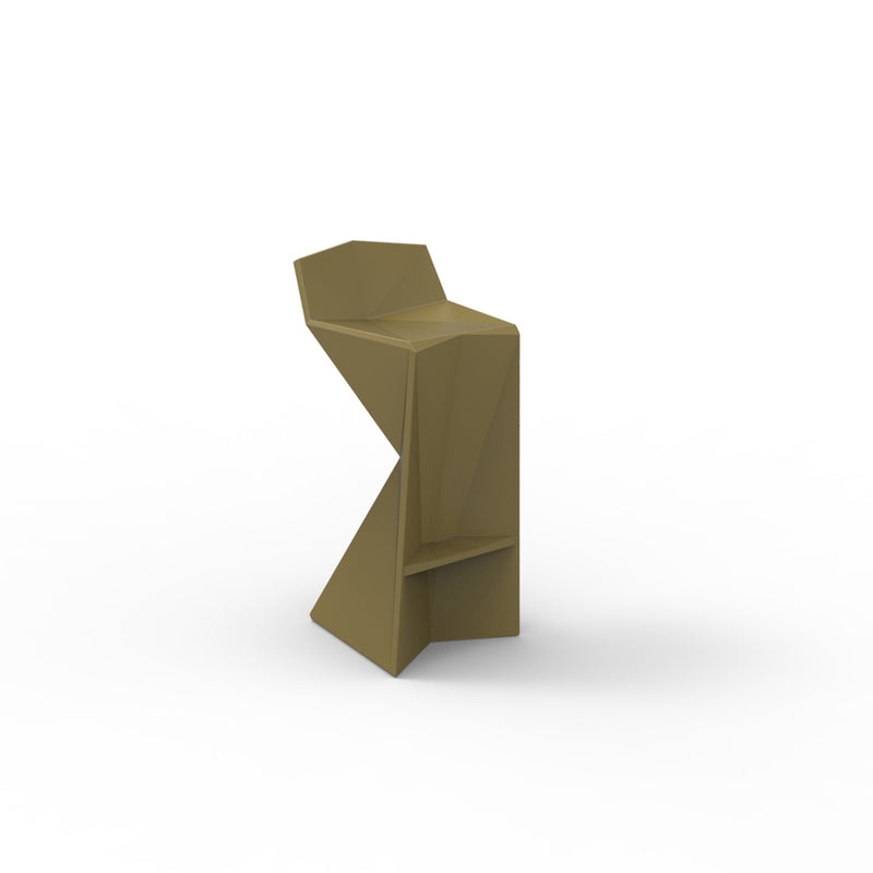 Vertex Bar Stool by Vondom | Outdoor Patio Furniture | 51030-KHAKI