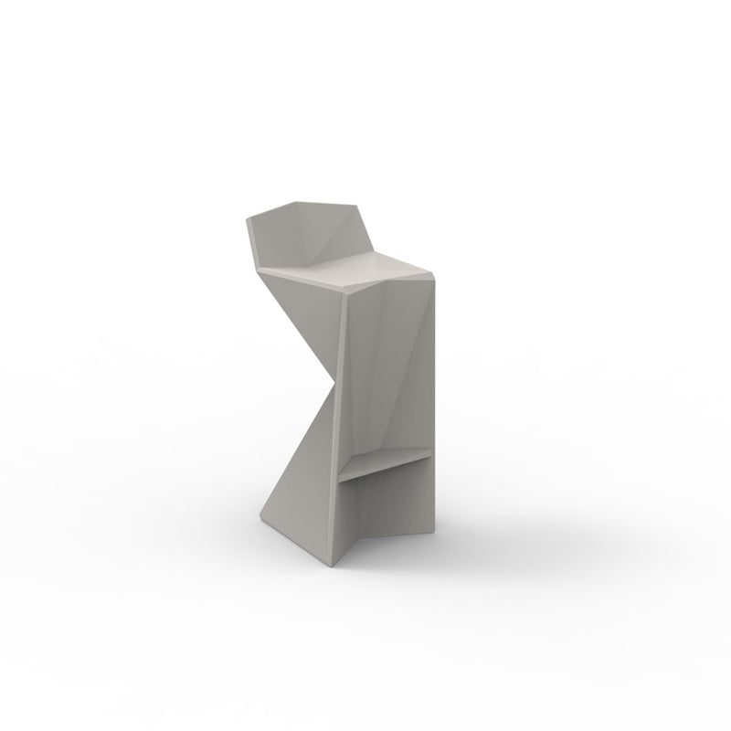 Vertex Bar Stool by Vondom | Outdoor Patio Furniture | 51030-TAUPE