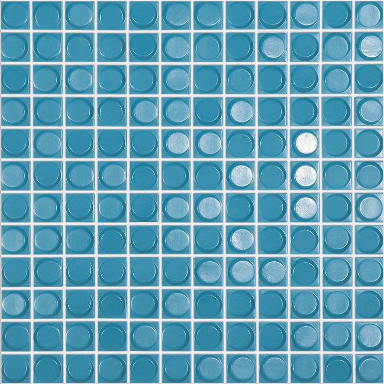 Laguna Matte Blue, 1" x 1" - Glass Tile