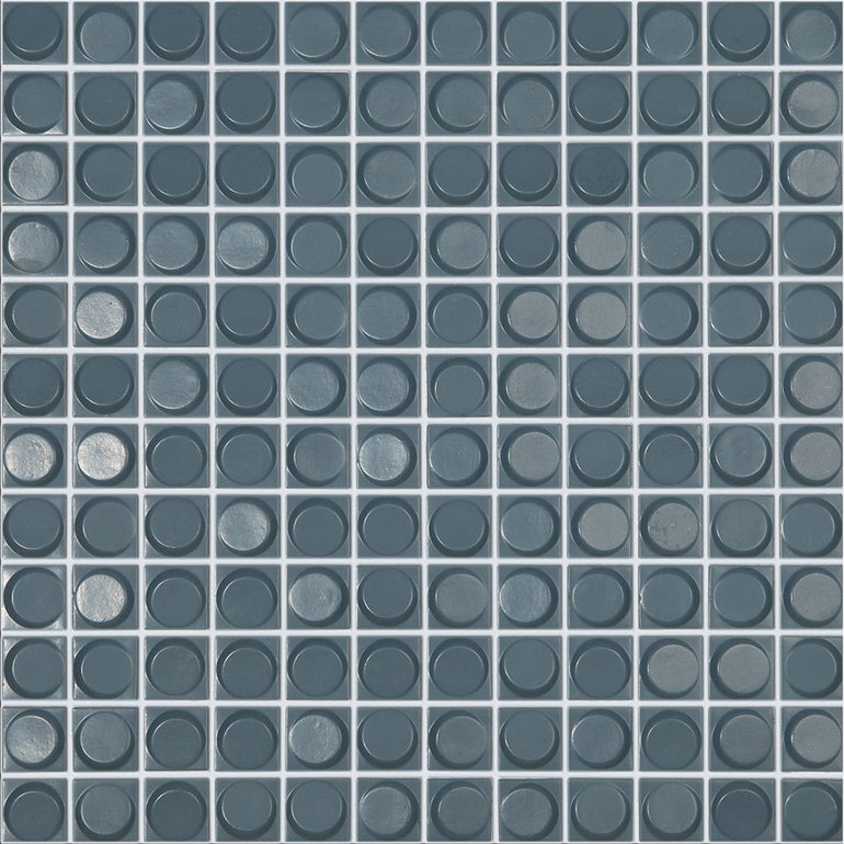 Smokey Matte Blue, 1" x 1" - Glass Tile