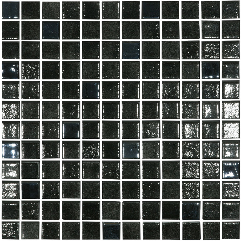 Black Sapphire Blend, 1" x 1" Glass Tile | Mosaic Tile by Vidrepur