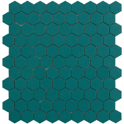 Candy Opal Green, Hexagon Mosaic Tile | Glass Pool Tile by Vidrepur