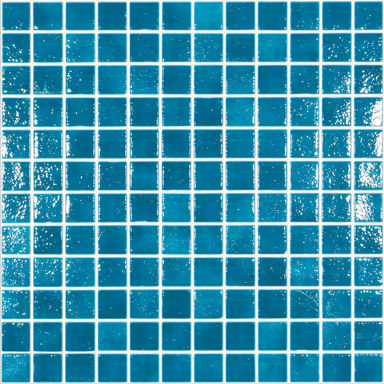 Aqua Nieblas, 1" x 1" - Glass Tile