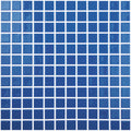 Denim Blue Slip Resistant, 1" x 1" - Glass Tile